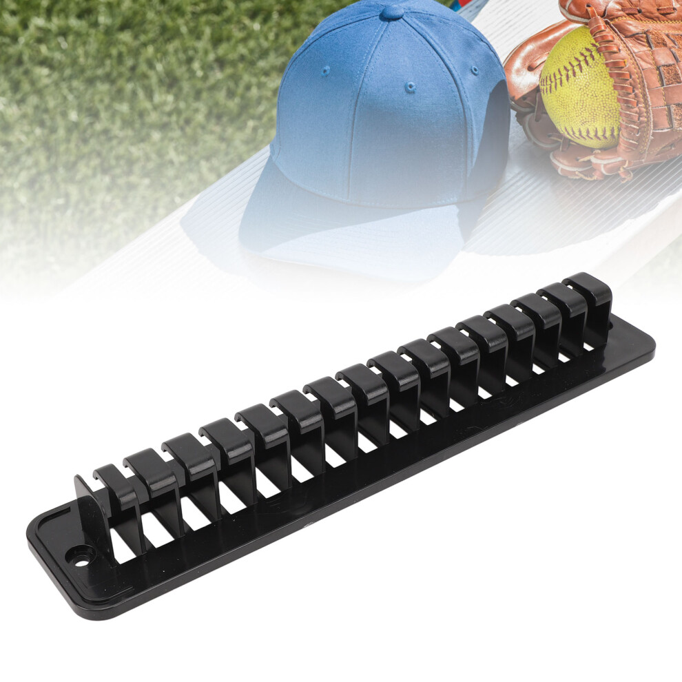 16 Cap Baseball Hat Organizer Secure Wall Mount for Closet Door