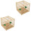 2 Sets Bamboo Parrot Cage with Hanging Hook Indoor Outdoor 5
