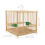 2 Sets Bamboo Parrot Cage with Hanging Hook Indoor Outdoor 10