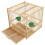 2 Sets Bamboo Parrot Cage with Hanging Hook Indoor Outdoor 2