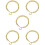 5pcs Titanium Steel Dog Chain Collar 10