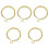 5pcs Titanium Steel Dog Chain Collar 5