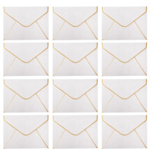 100 Pcs 1set White Invitation Envelopes Greeting Envelopes