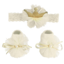 Baby Socks & Hairband Set - Newborn Gift, Festival Wear