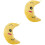 2pcs Light Up Moon Shaped Plush Pillow Glow Toy 5