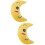 2pcs Light Up Moon Shaped Plush Pillow Glow Toy 9
