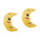 2pcs Light Up Moon Shaped Plush Pillow Glow Toy 6