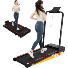 CITYSPORTS Treadmills, Folding Treadmills with Incline & Safety Key 1400W 12km/h