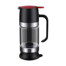 Smooth And Easy Honey Dispenser With Trigger Handle, No Drip Honey Jar With Dipper, Black Honey Container