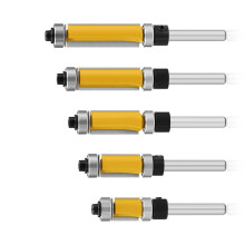 5/15Pcs Woodworking Bearing Trimming Cutter Set-5 piece set