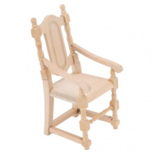 Wooden Dollhouse Chair Miniature Lightweight Portable Simulation for Doll Lovers 1:12 Scale jn