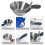 Large Capacity 18cm Mirror Polished Stainless Steel Cement 2