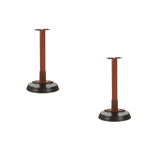 2 Pcs Plush Doll Storage Holder Wooden Display Rack 1