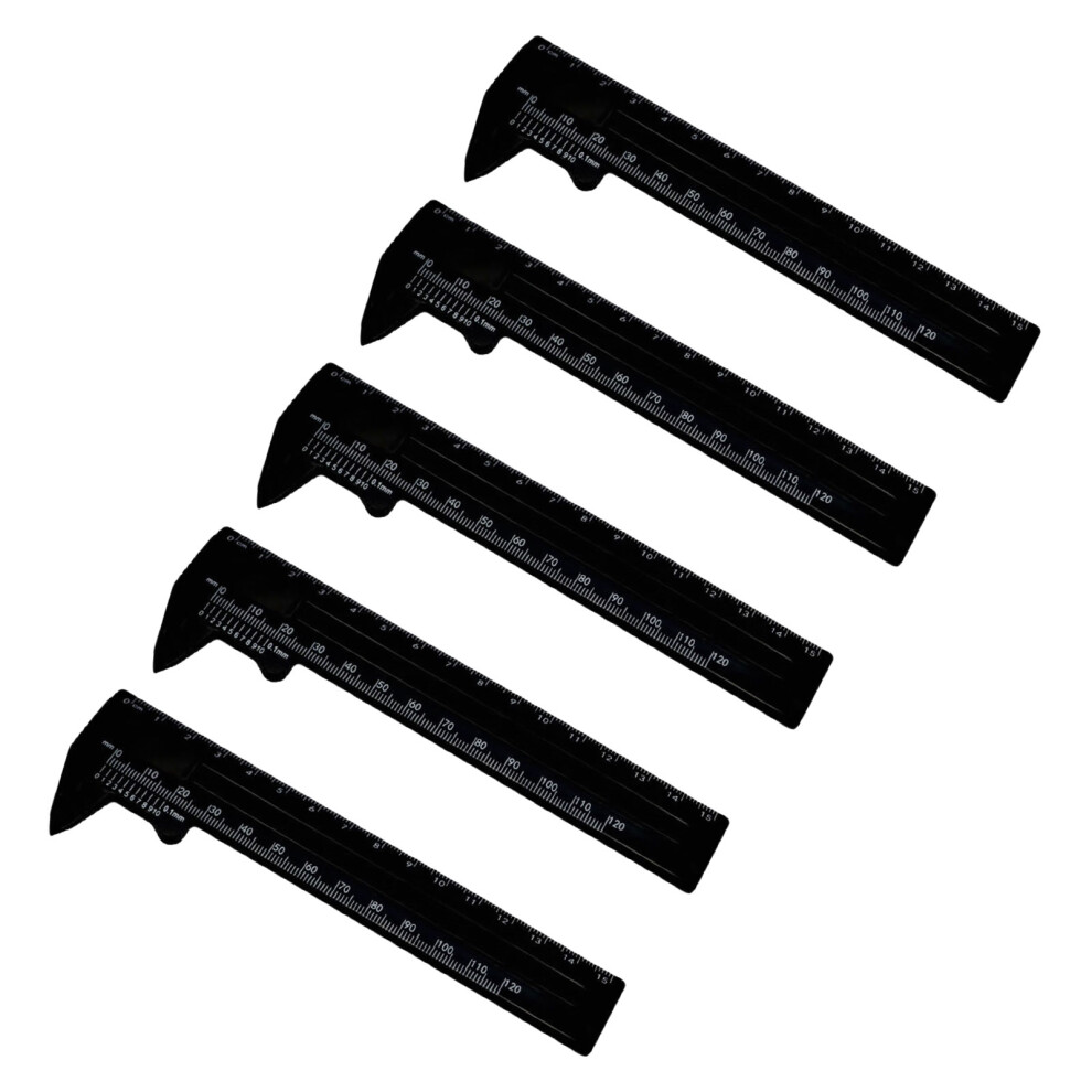 Vernier Caliper Double Scale Micrometer Ruler For-15 Cm Black 7754000016341