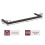 (Black) Adjustable Fireplace Fender Safety Guard 9