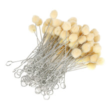 DIY-Lederwolle-Färbekugel-Bürste mit Metallgriff - 100 Stück Set