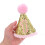 3pcs Glitter 1st Birthday Cone Hat with Adjustable Headband 4