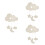 3pcs Kids Eyelashes Moon Stars Cloud Hanging Decor 6