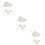 3pcs Kids Eyelashes Moon Stars Cloud Hanging Decor 9
