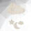 3pcs Kids Eyelashes Moon Stars Cloud Hanging Decor 11