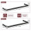 (Black & Silver) Adjustable Fireplace Fender Safety Guard 9