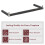 (Black & Silver) Adjustable Fireplace Fender Safety Guard 6