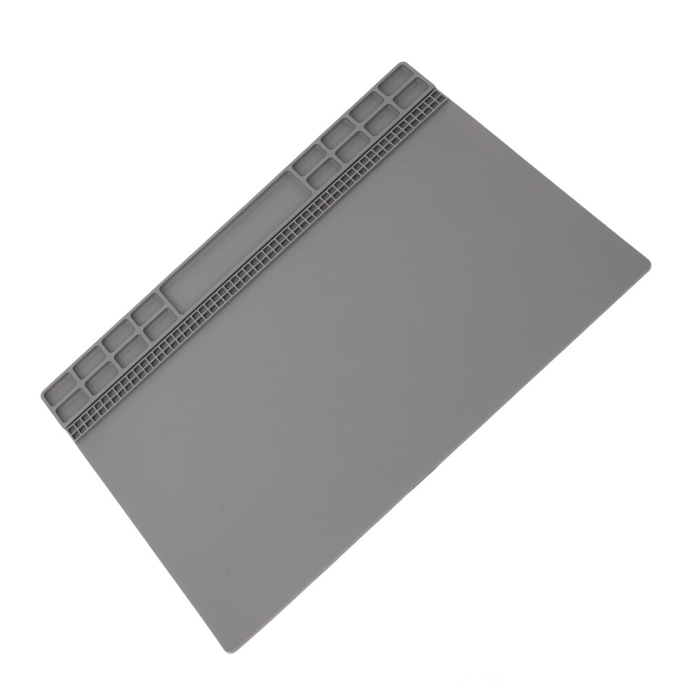 Watch Repair Mat Anti-Slip Watchmaker Work Pad Rubber Grey