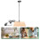 Aquarium Light with Wood Base 5