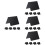 40 Pcs Mini Chalkboard Signs Acrylic Reusable Message Boards 6