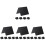 40 Pcs Mini Chalkboard Signs Acrylic Reusable Message Boards 2