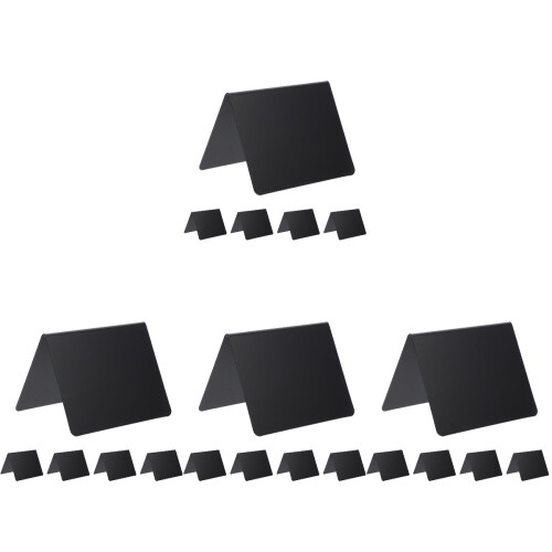 40 Pcs Mini Chalkboard Signs Acrylic Reusable Message Boards 1
