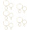 15 Sets Dream Catcher Craft Materials Iron Rings DIY 11