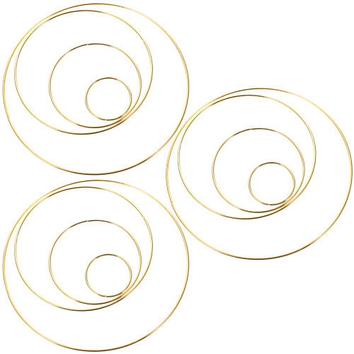 15 Sets Dream Catcher Craft Materials Iron Rings DIY