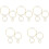 15 Sets Dream Catcher Craft Materials Iron Rings DIY 3