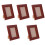 5pcs Rustic Wooden Picture Frame Tabletop Display 5