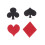 2pcs Poker Theme Confetti 200pcs Table Decoration for Party 8