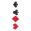 2pcs Poker Theme Confetti 200pcs Table Decoration for Party 9