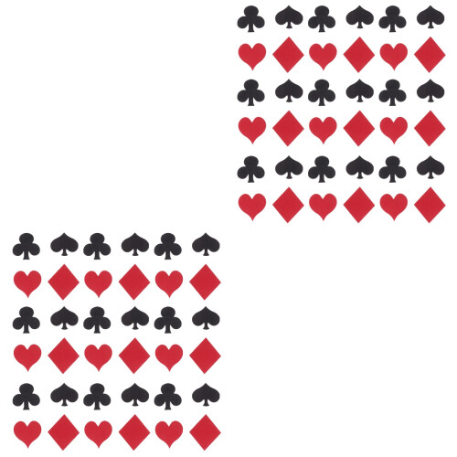 2pcs Poker Theme Confetti 200pcs Table Decoration for Party 2