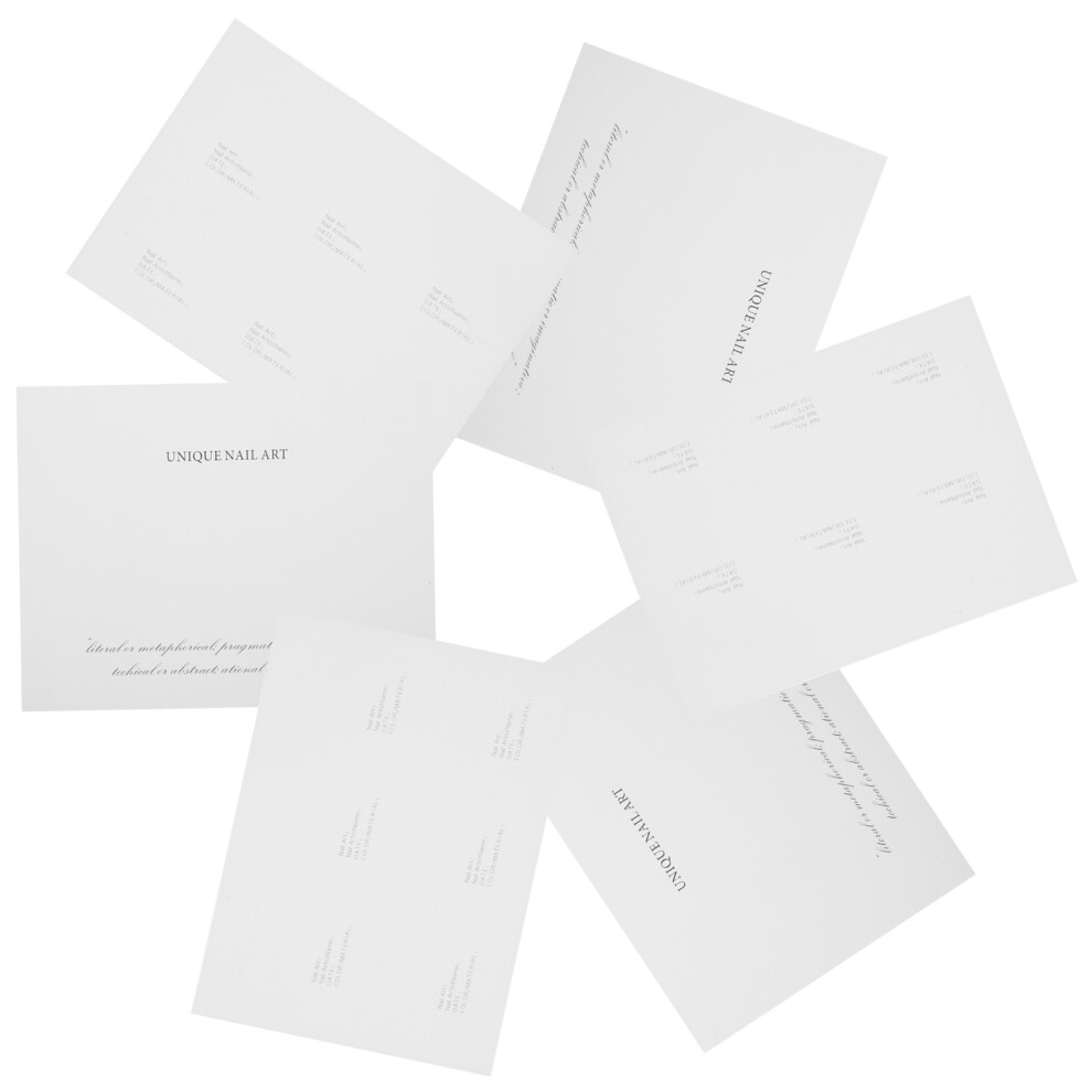Aboofan 18 Pcs Nail Art Display Cards Boards