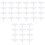 300 Pcs Plastic Cake Decorating Nails Flower Needle for DIY Cooking 3