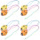 8 Pcs 6-Hole Ceramic Ocarina Ladybird Shaped Wind Instrument 5
