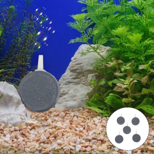 15 Pcs Aquarium Air Round Bubble Diffusers Fish Tank Stone 1
