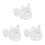 3pcs Wedding Ring Pillow Heart Shape With Handle 4