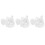 3pcs Wedding Ring Pillow Heart Shape With Handle 8