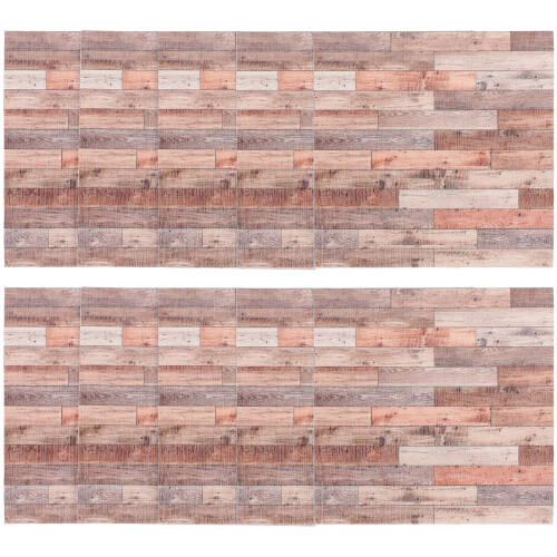 50 Pcs Simulation Wood Grain Tile Sticker for Kitchen Bathroom 1