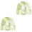 2 Pcs Women Woolen Knitting Hat Warm 3