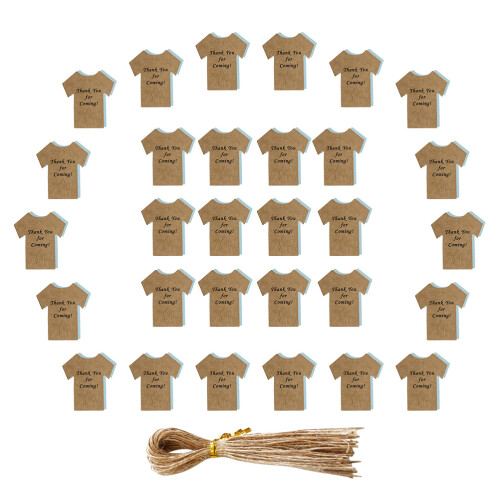 100 Sets Kraft Paper Tags Blank Gift Labels