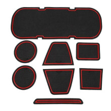 Anti-Slip Car Door Rubber Cup Cushion Red Gate Slot Pad for 86 BRZ GT86 FT86 FR-S 2012-2019 Mat Acc JP