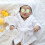 2 Sets Newborn Bathrobe Infant Bath Towel Cucumber Prop 5