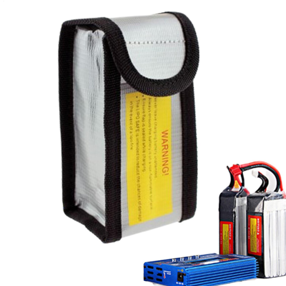 Fireproof Battery Container - Portable Battery Storage Box 125X64x50mm, Wear-Resistant Charging Bag, Battery Guard Track 6038364172266